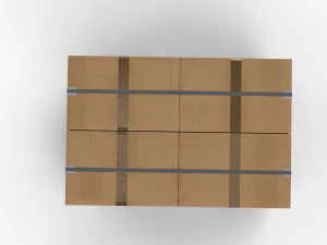 Pallet with Boxes 3D Model