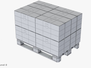 Pallet with Boxes Modèle 3D