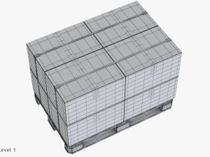 Pallet with Boxes Modèle 3D