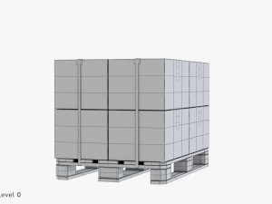 Pallet with Boxes Modèle 3D