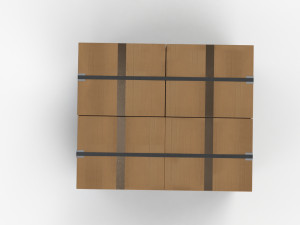 Pallet with Boxes T2 Model 3D
