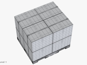 Pallet with Boxes T2 Model 3D