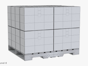 Pallet with Boxes T2 Model 3D