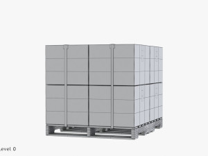 Pallet with Boxes T2 Model 3D