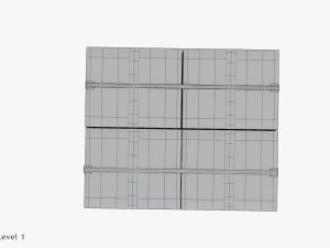带盒子的托盘 T2 3D 模型