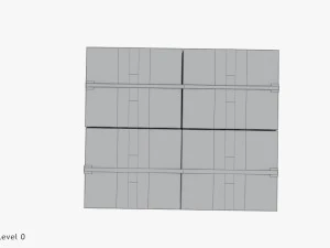 带盒子的托盘 T2 3D 模型