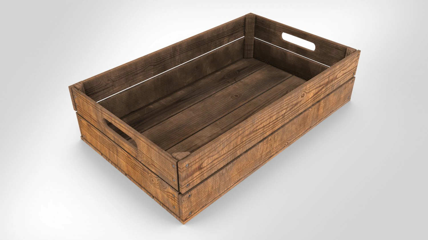 Wooden Crate T4 3D Model .c4d .max .obj .3ds .fbx .stl .blend 