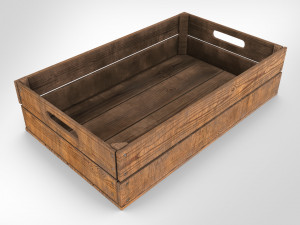 Wooden Crate T4 3D Model