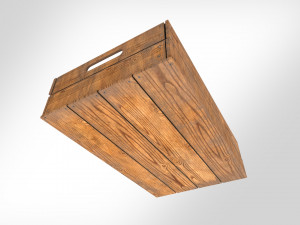Wooden Crate T4 Model 3D