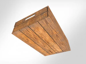 Wooden Crate T4 3D Model