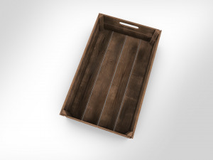 Wooden Crate T4 Model 3D