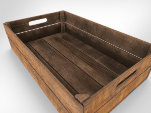 Wooden Crate T4 Model 3D