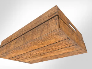 Wooden Crate T4 3D Model