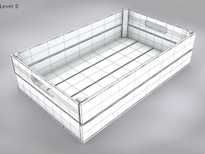 Wooden Crate T4 3D Model
