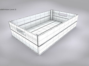Wooden Crate T4 Model 3D