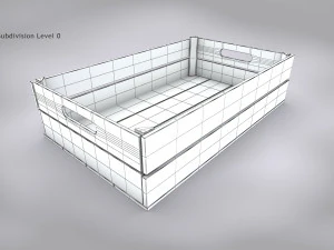 Wooden Crate T4 3D Model