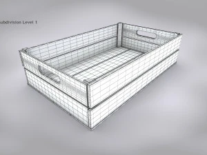 Wooden Crate T4 3D Model