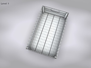 Wooden Crate T4 Model 3D