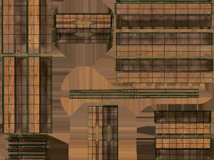Wooden Crate T4 Model 3D