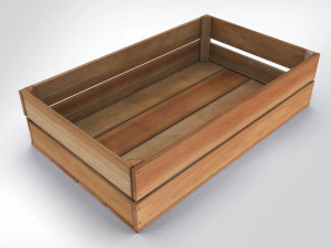 Wooden Crate T5 3D Model