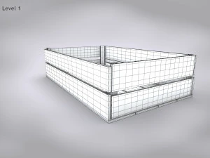 Wooden Crate T5 3D Model