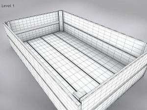 Wooden Crate T5 3D Model