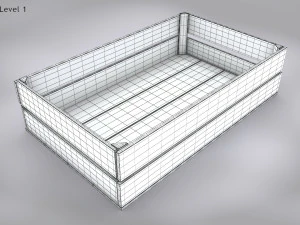 Wooden Crate T5 3D Model