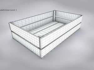 Wooden Crate T5 3D Model