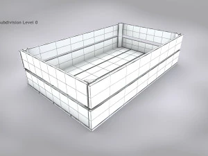 Wooden Crate T5 3D Model