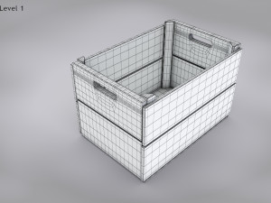 Antic Wooden Crate T6 3D Модель