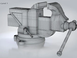 Table Vise 3D Model