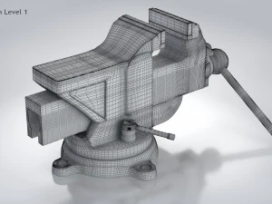 Table Vise 3D Model