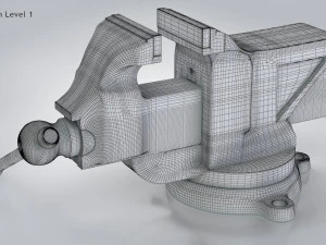 Table Vise 3D Model
