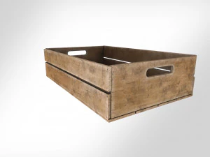 Wooden Crate T3 3D Model