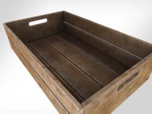 Wooden Crate T3 3D Model