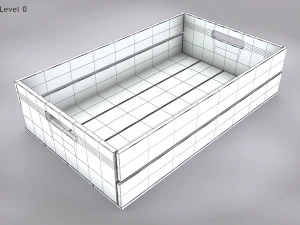 Wooden Crate T3 3D Model