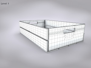 Wooden Crate T3 3D-Modell