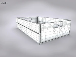 Wooden Crate T3 3D Model