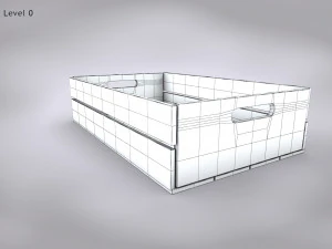 Wooden Crate T3 3D Model