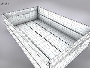Wooden Crate T3 3D-Modell
