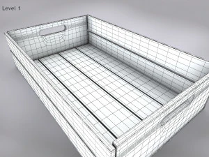 Wooden Crate T3 3D Model