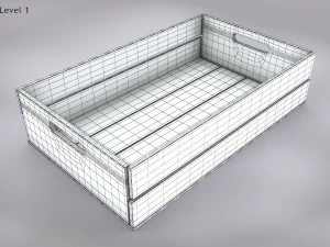 Wooden Crate T3 3D Model