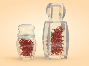 Crystal Bottle with saffron 3Dモデル
