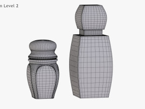 Crystal Bottle with saffron Modello 3D