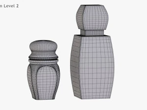 Crystal Bottle with saffron 3D Model