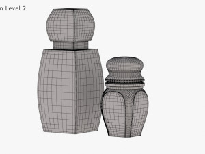 Crystal Bottle with saffron Modello 3D