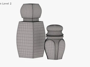 Crystal Bottle with saffron 3D Model