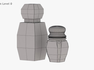 Crystal Bottle with saffron Modello 3D