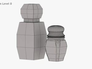 Crystal Bottle with saffron 3D Model