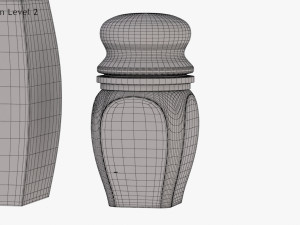 Crystal Bottle with saffron Modello 3D